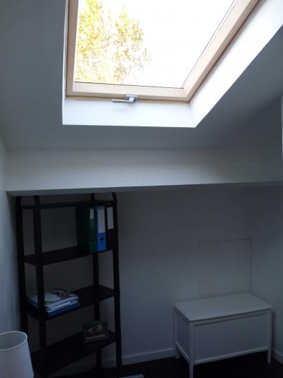 Bureau vue du vélux